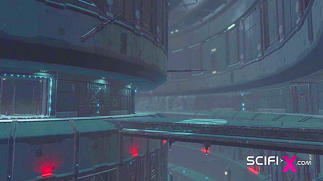 Sci-fi transerotica Hot futa shemale with huge dick fucks sexy blonde