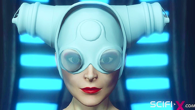 Sci-fi transerotica Hot futa shemale with huge dick fucks sexy blonde