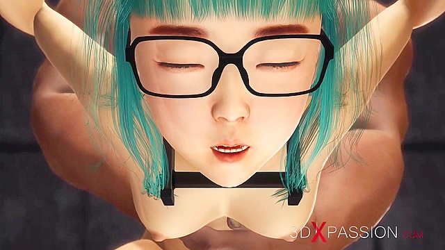 Shy japanese college girl in glasses gets anal fucked in the prison