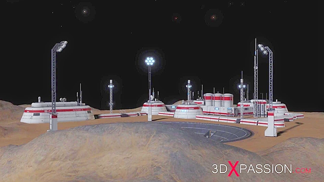 Alien monster fucks a young bald woman with 69 pussy licking