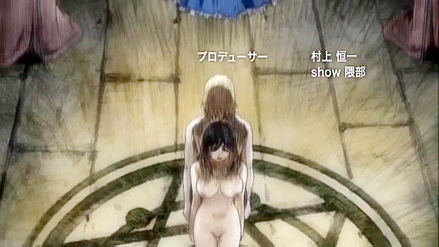 Busty hentai girls use their wet buttholes to fuck in dirty threesome