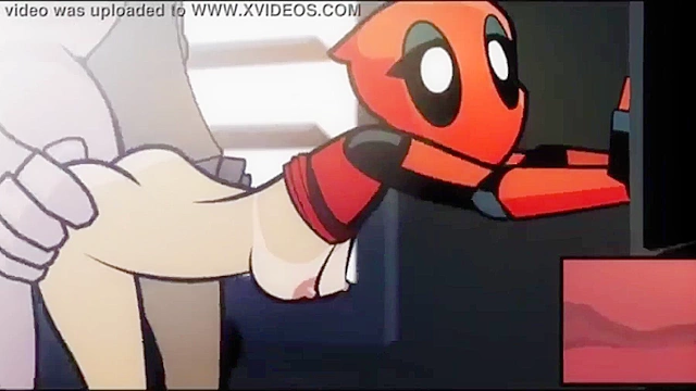 Cartoon Porn - Lady Deadpool takes Kingpin's dick deep in her asshole