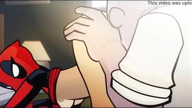Cartoon Porn - Lady Deadpool takes Kingpin's dick deep in her asshole