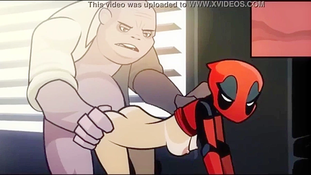 Cartoon Porn - Lady Deadpool takes Kingpin's dick deep in her asshole