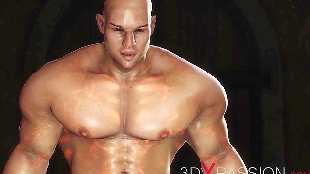 Sexy hot blonde gets face fucked by big black man in a medieval castle