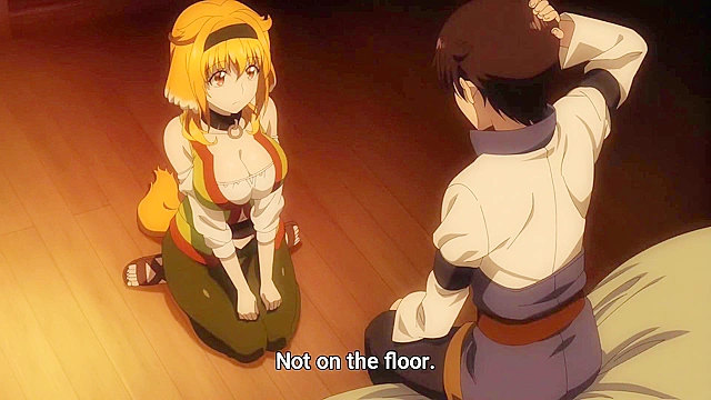 Harem in the Labyrinth of Another World (uncensored) S1E4 - Ecchi Anime - Sex with wolkin girl