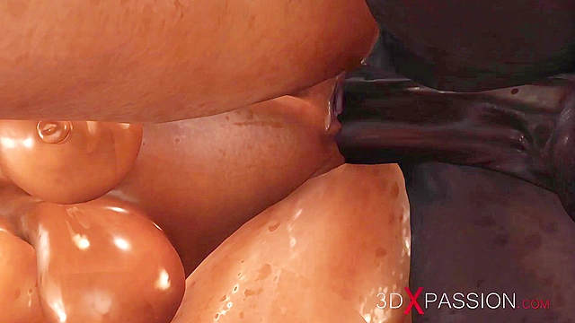 A sexy cuffed brunette with cow udders gets fucked hard by black cock