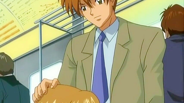 Gold Throbber 2 - Hentai girl gets her ass fucked on public train