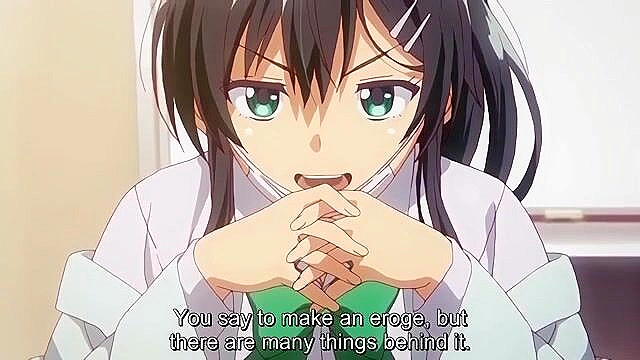 Eroges Can Solve Everything! 1 - Aggressive busty schoolgirl rides hentai student cock