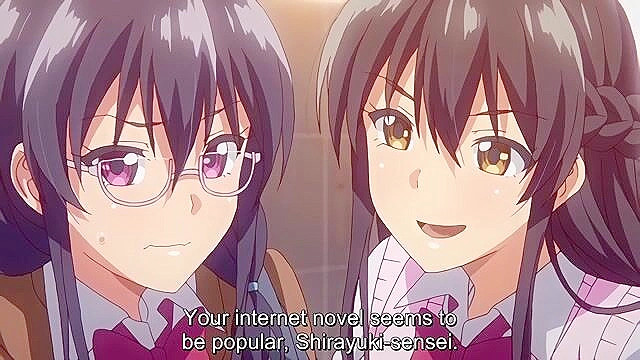 Eroges Can Solve Everything! 1 - Aggressive busty schoolgirl rides hentai student cock