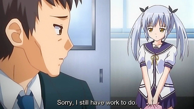 Papa Love 2 - Petite anime teen with small tits slides her tight pussy down on dads cock