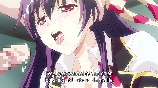 Angel Covered in Filth - Wannabe idol sucks dick and gets hentai gangbanged to be famous