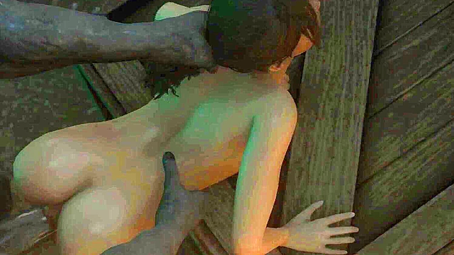 Claire Redfield from Resident Evil gets a 3d hardcore fuck by monster