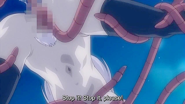 Evil king sprouts tentacles and fucks hot hentai princess