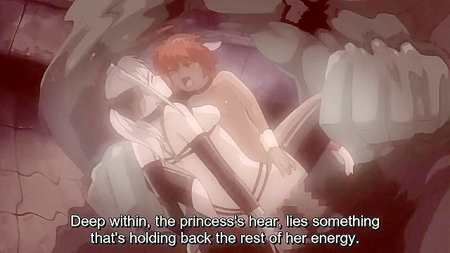 Evil king sprouts tentacles and fucks hot hentai princess