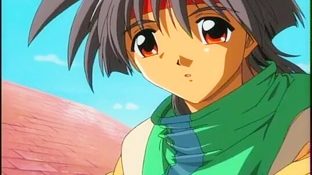 Horny stable boy finds a tied up virgin elf and fingers her pussy