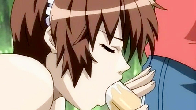 Hot mature anime woman gets a hot facial in public bathhouse