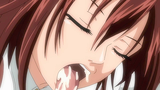 Stringendo & Accelerendo Ultimatum: Sera 1 - Hentai schoolgirl swallows load after handjob