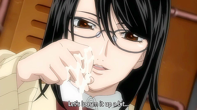 Stringendo & Accelerendo Ultimatum: Sera 1 - Hentai schoolgirl swallows load after handjob