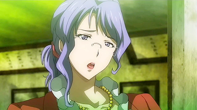 Busty principal bitch sucks dick after hypnosis app is used on her