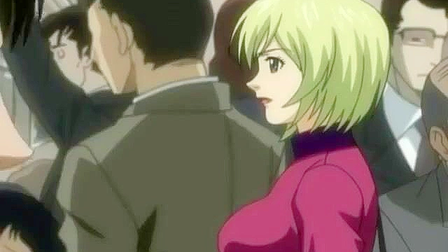 Pervs on a Train: Pleasure Commute 1 - Busty blonde fingered on train till orgasm