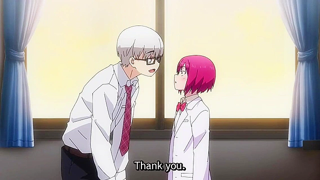 World's End Harem 7 - ecchi anime - Three anime schoolgirls sluts have sex with a nerdy guy