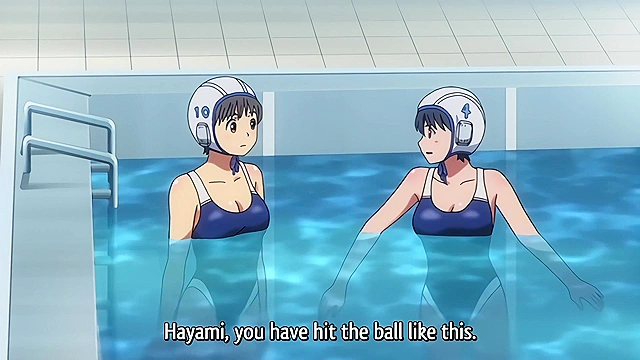 Sexy and Stupid Water Polo Comedy!! 3 - Ecchi - Busty schoolgirls fondle each other in shower