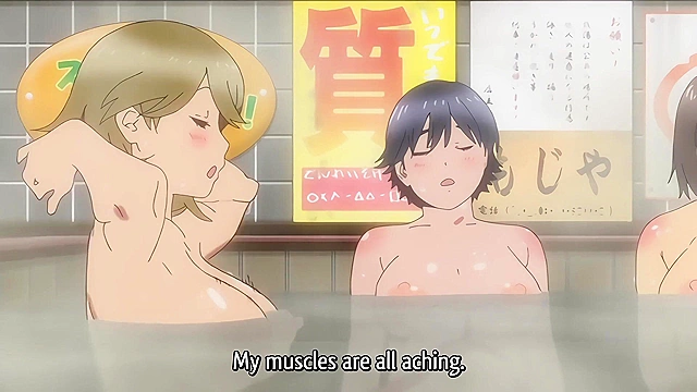 Sexy and Stupid Water Polo Comedy!! 3 - Ecchi - Busty schoolgirls fondle each other in shower