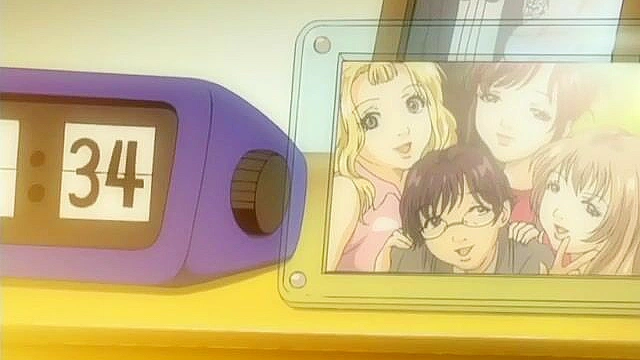 Milk Junkie 4 - Three hentai girls with huge tits fuck nerd in contest