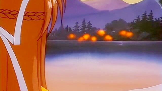 Pia Carrot 2 ep3 - Cute anime girl gets fucked in virgin pussy on romantic boat ride below fireworks