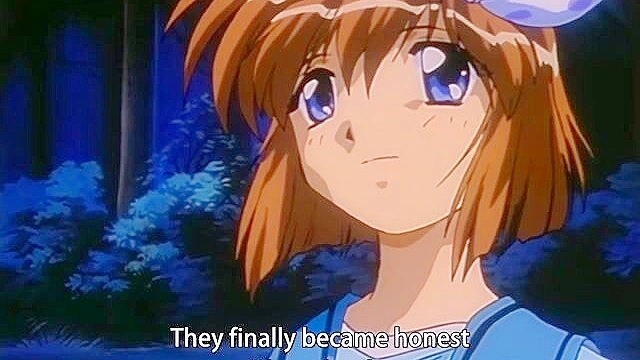 Pia Carrot 2 ep3 - Cute anime girl gets fucked in virgin pussy on romantic boat ride below fireworks