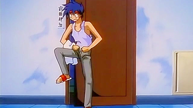 Pia Carrot 2 ep3 - Cute anime girl gets fucked in virgin pussy on romantic boat ride below fireworks