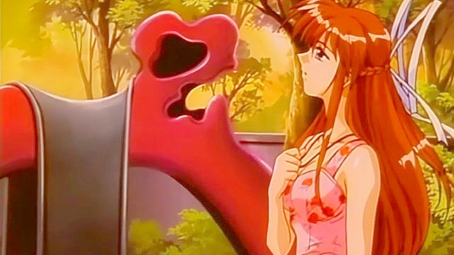 Pia Carrot 2 ep3 - Cute anime girl gets fucked in virgin pussy on romantic boat ride below fireworks