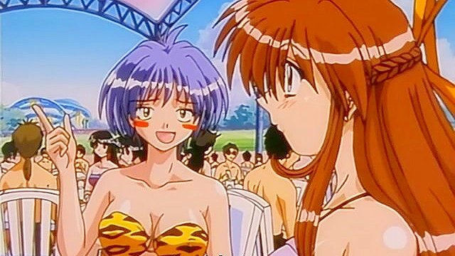 Pia Carrot 2 ep3 - Cute anime girl gets fucked in virgin pussy on romantic boat ride below fireworks