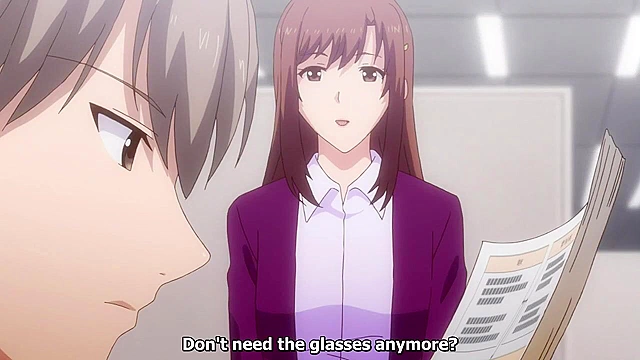 Eternity: Sweet Love Story 12 - Anime office girl has passionate sex with aggressive coworker