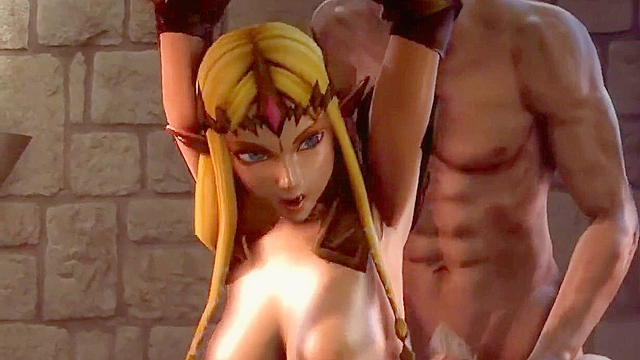 Princess zelda gets banged roughly in her elf pussy