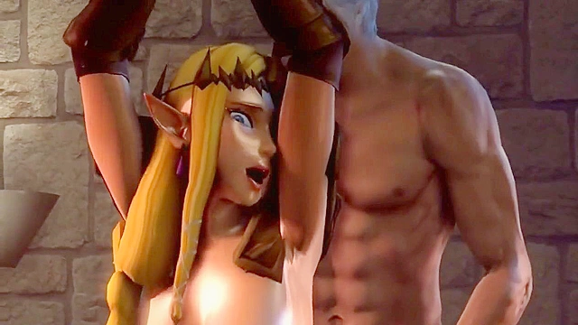 Princess zelda gets banged roughly in her elf pussy