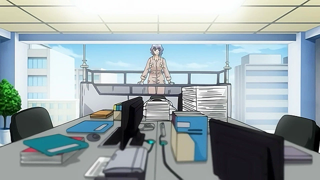 Arbeit Shiyou!! - Busty hentai maid gets fucked by carrot and master's dick