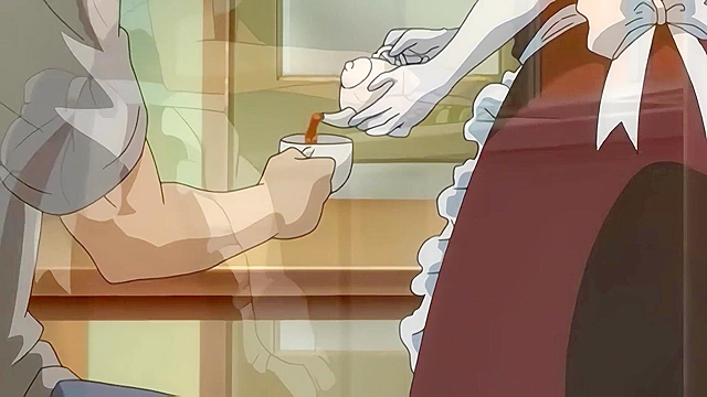 Arbeit Shiyou!! - Busty hentai maid gets fucked by carrot and master's dick