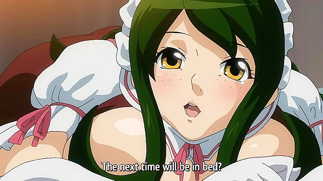 Arbeit Shiyou!! - Busty hentai maid gets fucked by carrot and master's dick