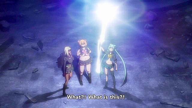 Valkyrie Drive 2 - Chained lesbian girl is freed and turned in to the perfect sexy lesbian weapon