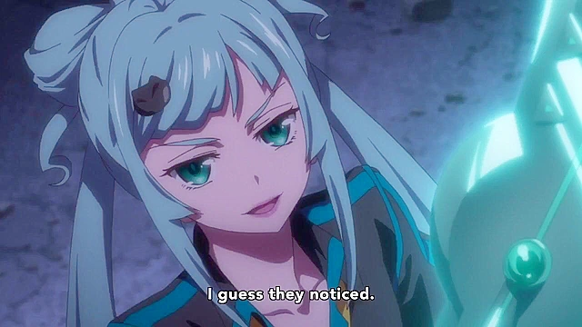 Valkyrie Drive 2 - Chained lesbian girl is freed and turned in to the perfect sexy lesbian weapon