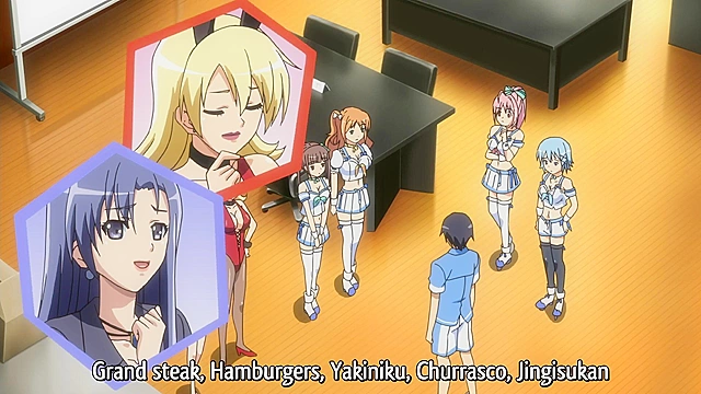 Tropical Kiss 1 - Our hero slams his thick dick in virgin anime teen's pussy after boobjob