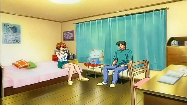 Explosive Bust Mother and Daughter 1 - Mom and daughter fuck tutor with their huge anime tits