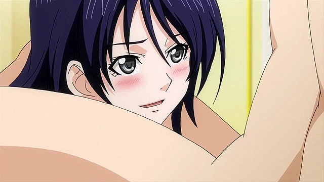 Teen dude fucks his busty japanese girlfriend while his horny neighbor spies on him