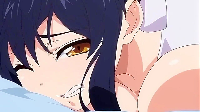 Milk White Moan 1 - Huge titty schoolgirl gets her massive anime mammaries fondled