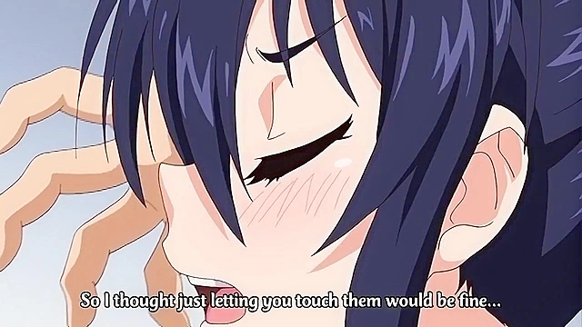 Milk White Moan 1 - Huge titty schoolgirl gets her massive anime mammaries fondled