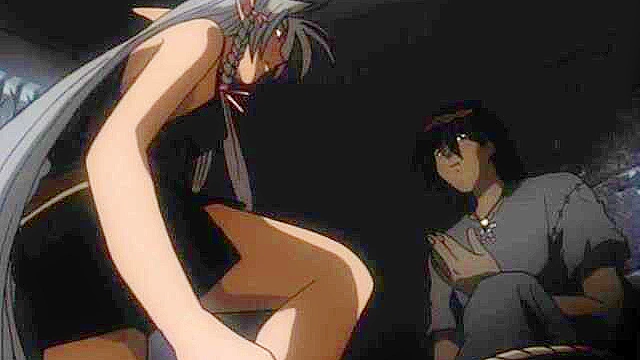 Dragon Knight 1 - Horny anime elf rides Takeru's dick after he saves her