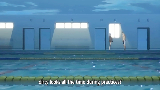 High Aspirations 2 - Sporty swimmer girl gets hentai creampie in locker room