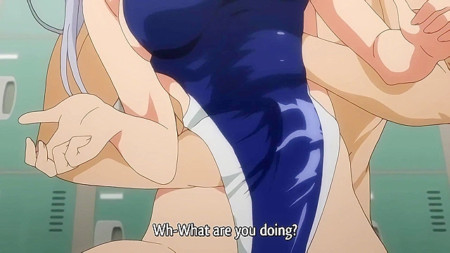 High Aspirations 2 - Sporty swimmer girl gets hentai creampie in locker room